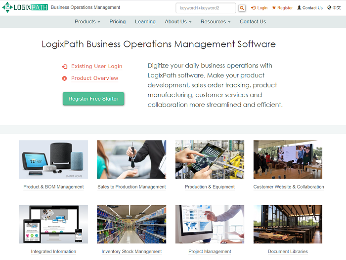screenshot of LogixPath Operations Management